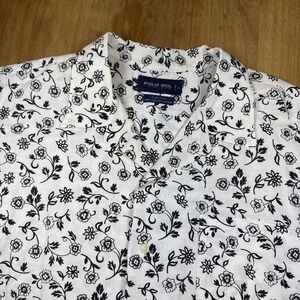 VTG Polo Golf Ralph Lauren Clayton Linen Cotton ShortSleeve Button Men XL Floral